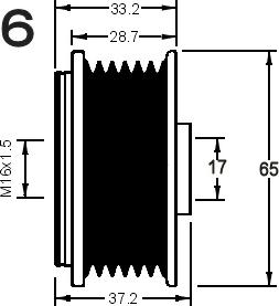 AD Kühner 885022 - Poulie, alternateur cwaw.fr