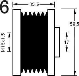 AD Kühner 885074 - Poulie, alternateur cwaw.fr