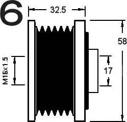 AD Kühner 885331 - Poulie, alternateur cwaw.fr