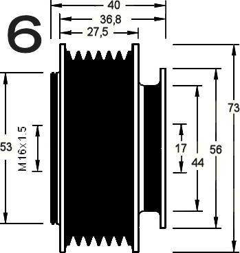 AD Kühner 885326 - Poulie, alternateur cwaw.fr