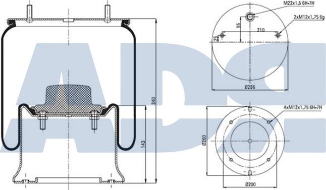 ADR 51370904 - Ressort pneumatique, suspension pneumatique cwaw.fr