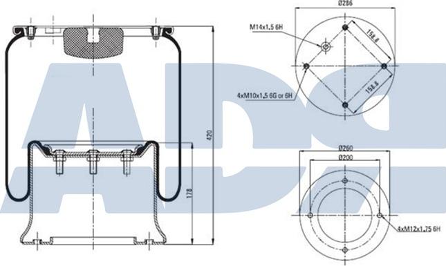 ADR 51370206 - Ressort pneumatique, suspension pneumatique cwaw.fr