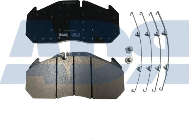 ADR 10189290 - Kit de plaquettes de frein, frein à disque cwaw.fr