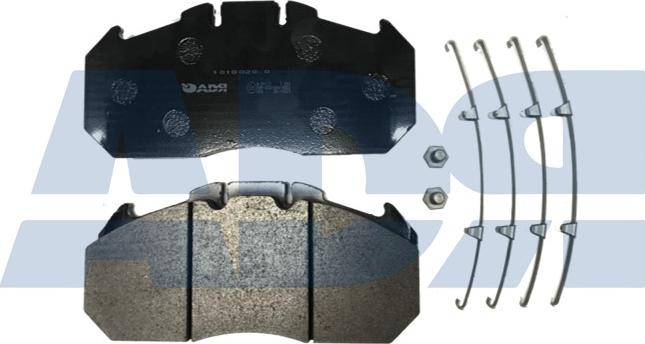 ADR 10180200 - Kit de plaquettes de frein, frein à disque cwaw.fr