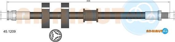 Adriauto 45.1209 - Flexible de frein cwaw.fr