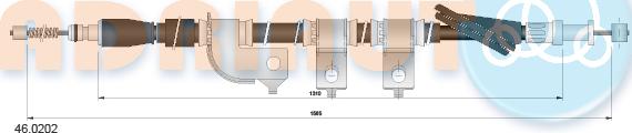 Adriauto 46.0202 - Tirette à câble, frein de stationnement cwaw.fr