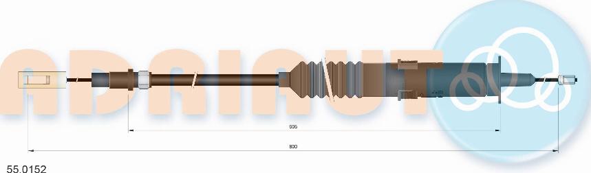 Adriauto 55.0152 - Tirette à câble, commande d'embrayage cwaw.fr