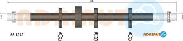 Adriauto 55.1242 - Flexible de frein cwaw.fr