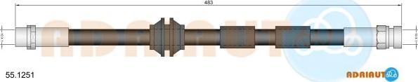 Adriauto 55.1251 - Flexible de frein cwaw.fr