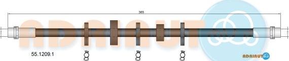 Adriauto 55.1209.1 - Flexible de frein cwaw.fr
