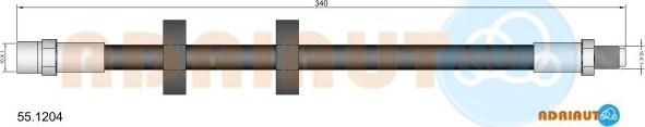 Adriauto 55.1204 - Flexible de frein cwaw.fr