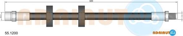 Adriauto 55.1200 - Flexible de frein cwaw.fr