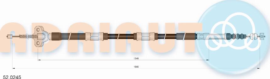 Adriauto 52.0245 - Tirette à câble, frein de stationnement cwaw.fr