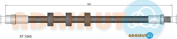 Adriauto 57.1243 - Flexible de frein cwaw.fr