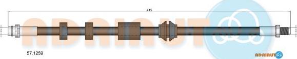 Adriauto 57.1259 - Flexible de frein cwaw.fr