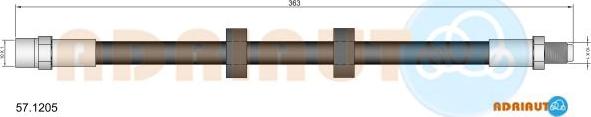 Adriauto 57.1205 - Flexible de frein cwaw.fr