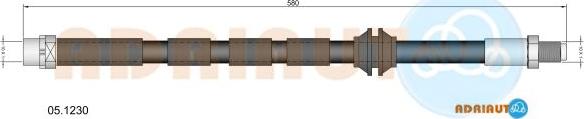 Adriauto 05.1230 - Flexible de frein cwaw.fr