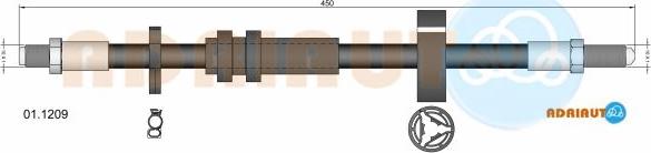 Adriauto 01.1209 - Flexible de frein cwaw.fr