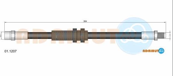 Adriauto 01.1207 - Flexible de frein cwaw.fr