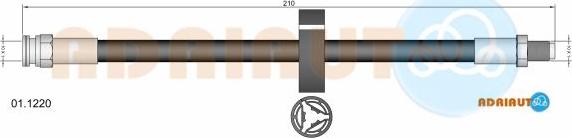 Adriauto 01.1220 - Flexible de frein cwaw.fr