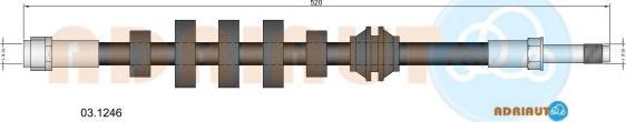 Adriauto 03.1246 - Flexible de frein cwaw.fr