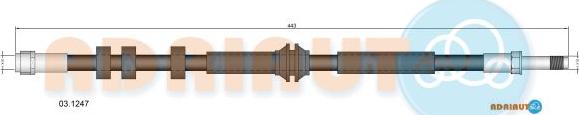 Adriauto 03.1247 - Flexible de frein cwaw.fr