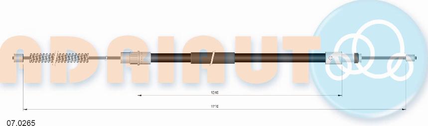 Adriauto 07.0265 - Tirette à câble, frein de stationnement cwaw.fr