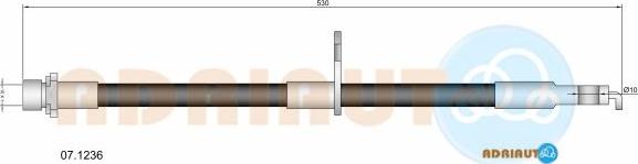 Adriauto 07.1236 - Flexible de frein cwaw.fr