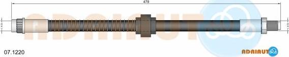 Adriauto 07.1220 - Flexible de frein cwaw.fr