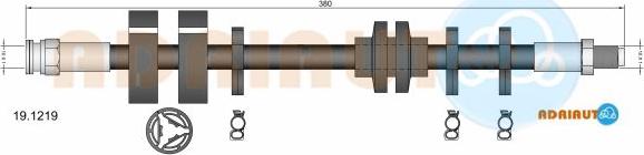 Adriauto 19.1219 - Flexible de frein cwaw.fr