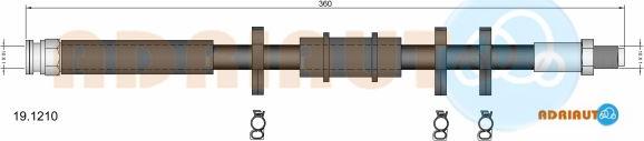 Adriauto 19.1210 - Flexible de frein cwaw.fr