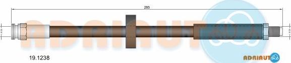 Adriauto 19.1238 - Flexible de frein cwaw.fr