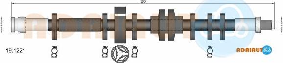 Adriauto 19.1221 - Flexible de frein cwaw.fr