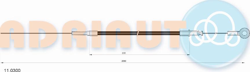 Adriauto 11.0300 - Câble d'accélération cwaw.fr