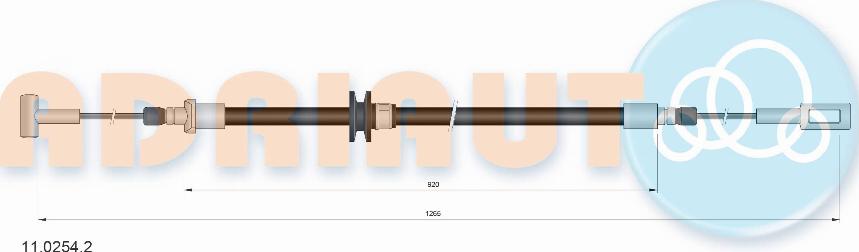 Adriauto 11.0254.2 - Tirette à câble, frein de stationnement cwaw.fr