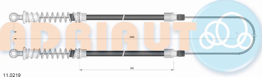 Adriauto 11.0219 - Tirette à câble, frein de stationnement cwaw.fr