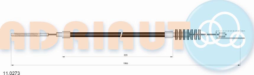 Adriauto 11.0273 - Tirette à câble, frein de stationnement cwaw.fr