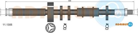 Adriauto 11.1305 - Flexible de frein cwaw.fr