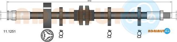 Adriauto 11.1251 - Flexible de frein cwaw.fr