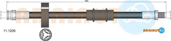 Adriauto 11.1209 - Flexible de frein cwaw.fr