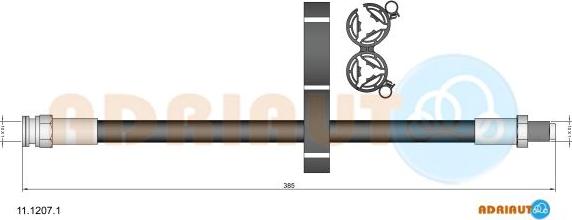 Adriauto 11.1207.1 - Flexible de frein cwaw.fr