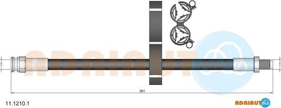 Adriauto 11.1210.1 - Flexible de frein cwaw.fr