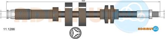 Adriauto 11.1286 - Flexible de frein cwaw.fr