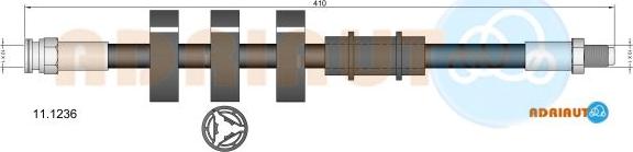 Adriauto 11.1236 - Flexible de frein cwaw.fr