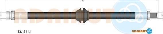 Adriauto 13.1211.1 - Flexible de frein cwaw.fr