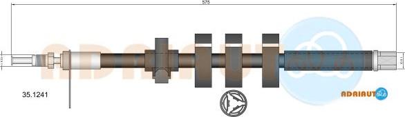 Adriauto 35.1241 - Flexible de frein cwaw.fr