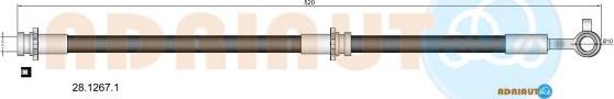 Adriauto 28.1267.1 - Flexible de frein cwaw.fr
