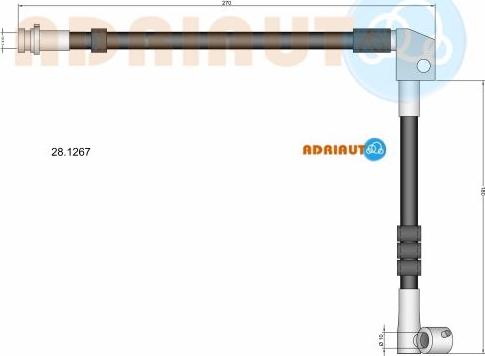 Adriauto 28.1267 - Flexible de frein cwaw.fr