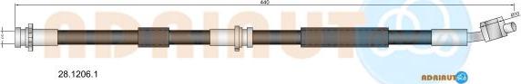 Adriauto 28.1206.1 - Flexible de frein cwaw.fr