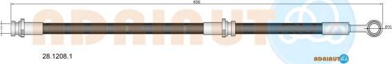 Adriauto 28.1208.1 - Flexible de frein cwaw.fr